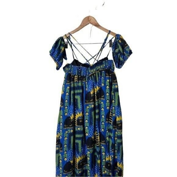 NWT Anthropologie Joao Incerti Strappy Bandeau Maxi Dress MP Petite M - Picture 8 of 9